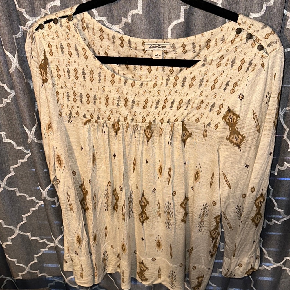 Lucky Brand Boho Top- Large
